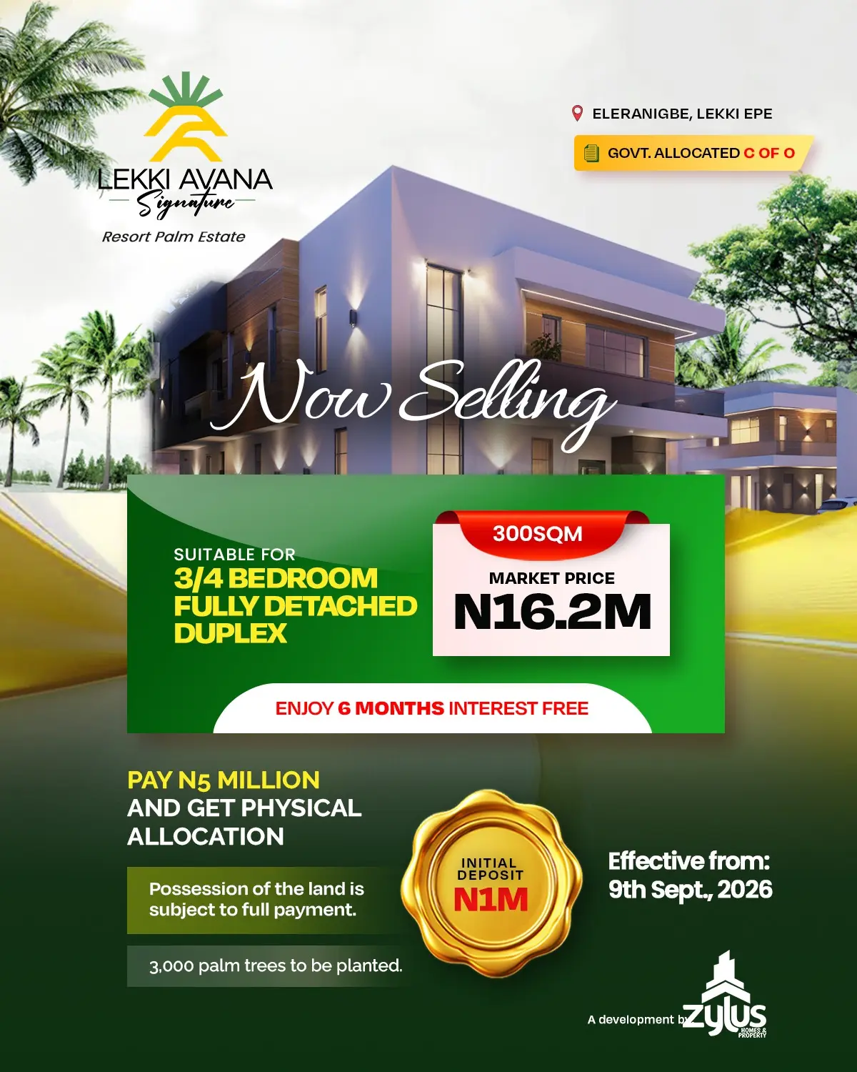 Lekki Avana Signature Resort Palm Estate