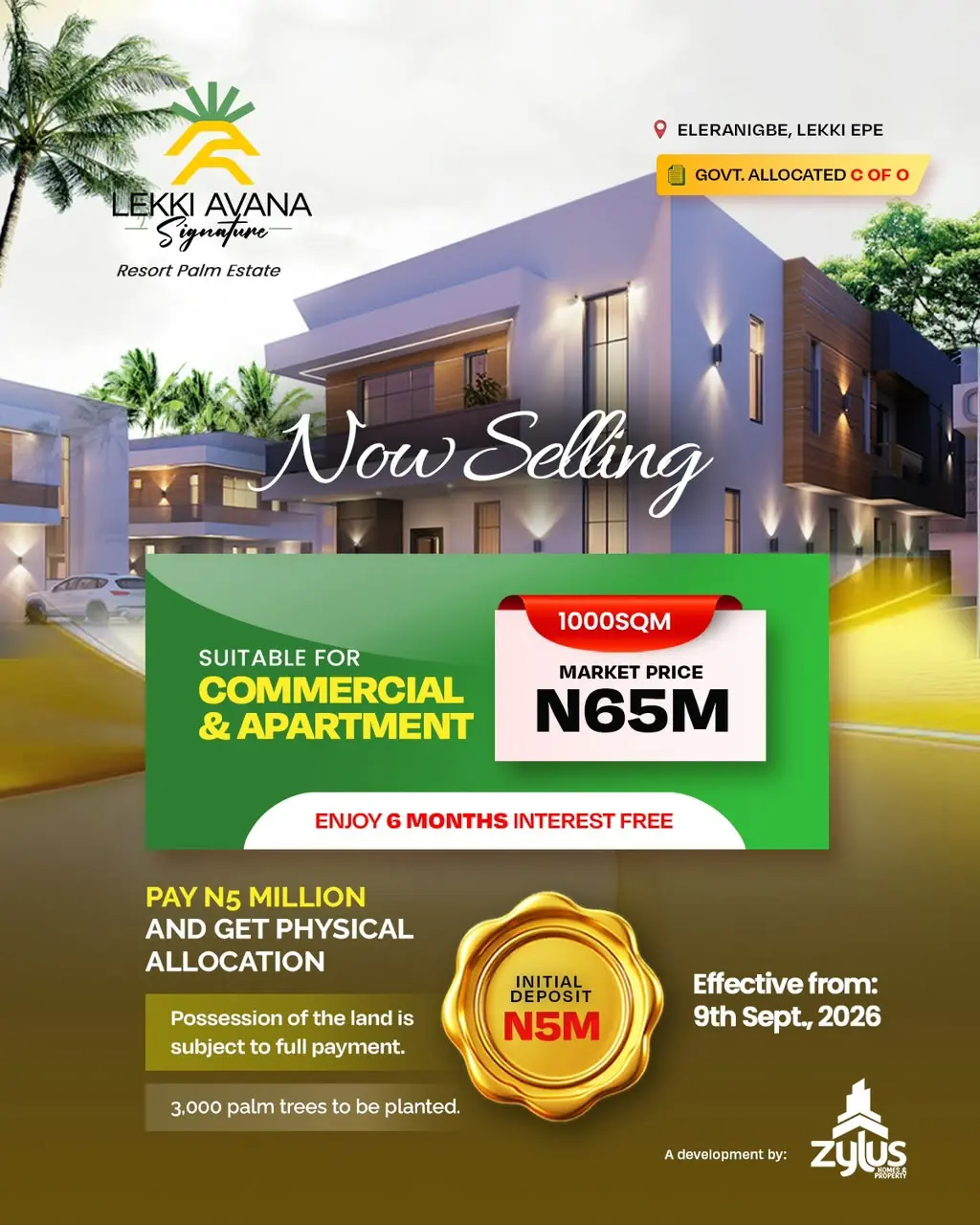 Planned estate development in Lagos